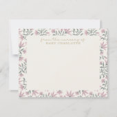 Fleurs roses | de la nurserie de carte (Devant)