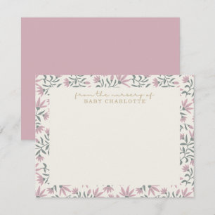 Fleurs roses de la pépinière de carte