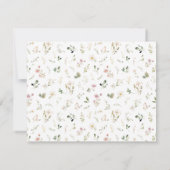 Fleurs roses douces Pétales Mariage floral RSVP (Dos)