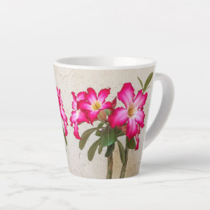 Fleurs Roses du désert Latte Mug