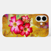 Fleurs Roses du désert sur Sand iPhone 16 Coque (Verso (horizontal))