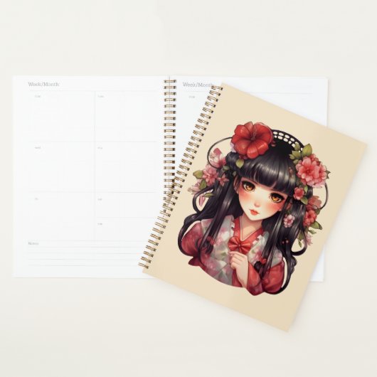 Fleurs roses d'une fille (Devant avec enveloppe)
