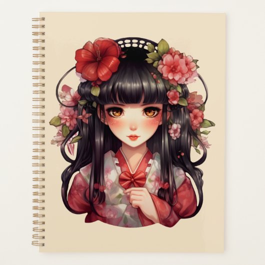 Fleurs roses d'une fille (Devant)