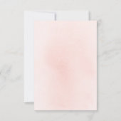 Fleurs roses Élégant Merci de Baby shower (Dos)