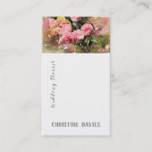 Fleurs roses, épousant le carte de visite de (Devant)