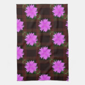 Fleurs roses et cellules rouges. Serviettes de cui (Vertical)