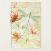 Fleurs roses et libellule (Devant)