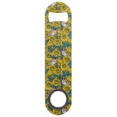 Fleurs roses et oiseaux dorés (Dos)