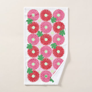 Fleurs roses et rouges de bois vintage