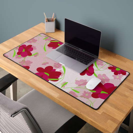 Fleurs roses et rouges - Floral (Bureau 2)