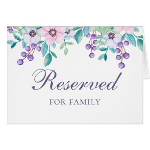 Fleurs roses et violettes. signe réservé mariage