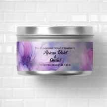 Fleurs roses et violettes Wraparound Jar Étiquette