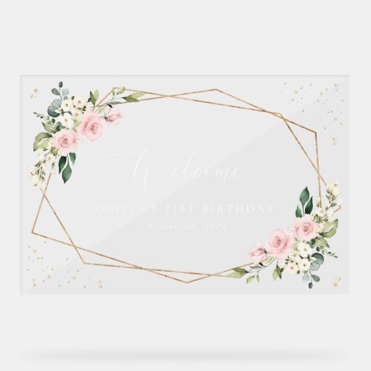 Fleurs roses, Fleurs blanches, Accueil Anniversair (Recto)