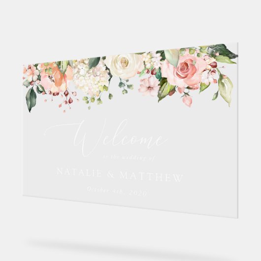 Fleurs roses, Fleurs blanches, Boho, Accueil Maria (Angle)