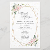 Fleurs roses, Fleurs blanches, Boho, Programme de  (Devant)