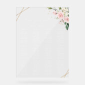 Fleurs roses, Fleurs blanches, Boho, Tableau de si (Recto)