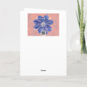 Fleurs roses Floral Art Faith Carte Anniversaire (Dos)