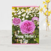 Fleurs roses Floral Rose Roses Carte de jour des m (Fleur jaune)