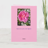 Fleurs roses Floral Rose Roses Carte de jour des m (Dos)