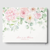 Fleurs roses Florales Hydrangeas Mariage Livre d'o (Verso)