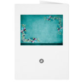 Fleurs roses florales victoriennes élégantes textu (Dos)