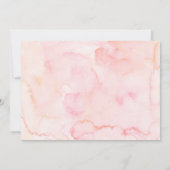 Fleurs Roses | Invitation pour une fête d'annivers (Dos)