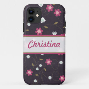 Fleurs roses iPhone 5 Mate à peine là™ Coque