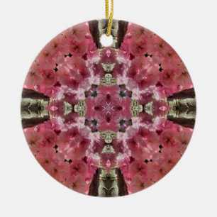 Fleurs roses Kaleidoscope Ornement floral