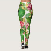 Fleurs roses Leggings Art Style Vintage (Dos)