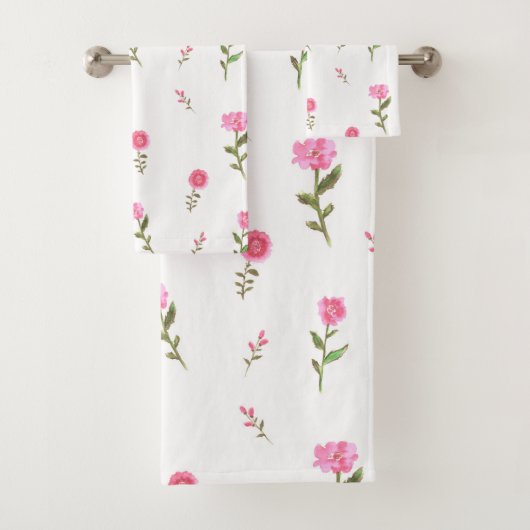 fleurs roses motif (En situation)