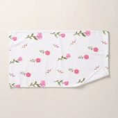 fleurs roses motif (Serviette à main)
