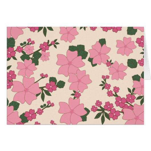 Fleurs Roses, Motif Floral, Motif De Fleurs (Devant horizontal)
