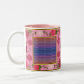 Fleurs roses Mugs personnalisés (Gauche)