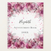 Fleurs roses nom blanc élégant (Devant)