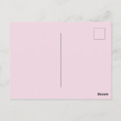 Fleurs roses Nouvelle Adresse Carte Postale, Nous (Dos)