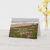 Fleurs roses par la carte de Sympathie Océanique (Fleur jaune)