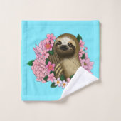 Fleurs roses parentes (Gant de toilette)