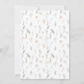 Fleurs roses pastel minuscules numéros de table ma (Dos)