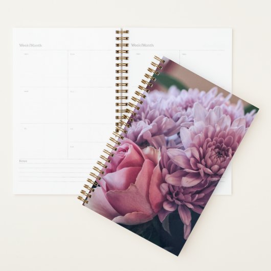 Fleurs Roses pastel rose pâle violet (Devant avec enveloppe)