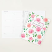 Fleurs roses personnalisées  (Devant avec enveloppe)