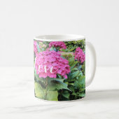 Fleurs roses Photo Classique Mug blanc (Devant droit)
