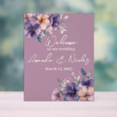 Fleurs roses pourries sur Mariage Bienvenue (Neutre)