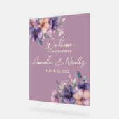 Fleurs roses pourries sur Mariage Bienvenue (Angle)