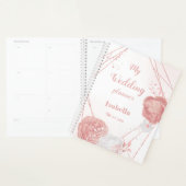 fleurs roses romantiques mariage (Devant avec enveloppe)
