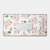 Fleurs roses, Roses, Fleurs Aquarelles, Votre Nom (Clavier et souris)