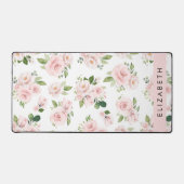 Fleurs roses, Roses, Fleurs Aquarelles, Votre Nom (Recto)