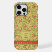 Fleurs roses roses florales vert olive personnalis