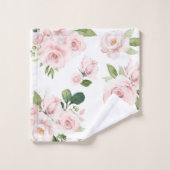 Fleurs roses, Roses roses, Fleurs Aquarelles (Gant de toilette)