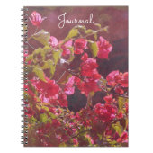 Fleurs roses rouges dans le Carnet du journal Suns (Devant)