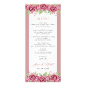 Fleurs roses rousses poussiéreuses BUDGET Carte de (Devant)